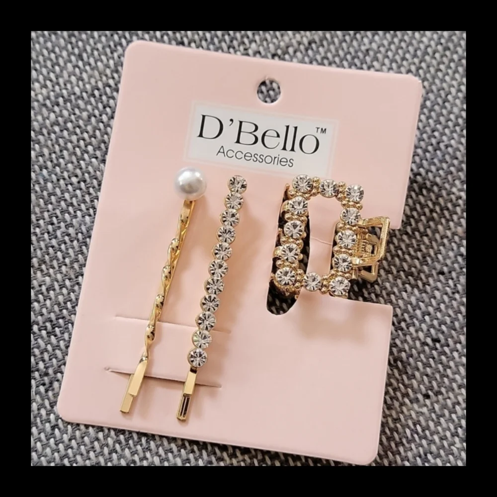 New! D'BELLO gold clip accessory